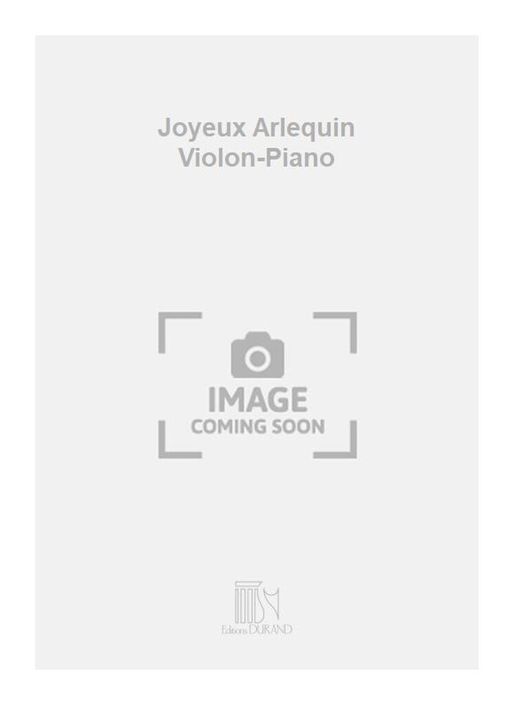 Joyeux Arlequin Violon-Piano